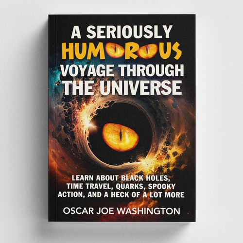 Design an exciting cover, front and back, for a book about the Universe. Design by -Saga-