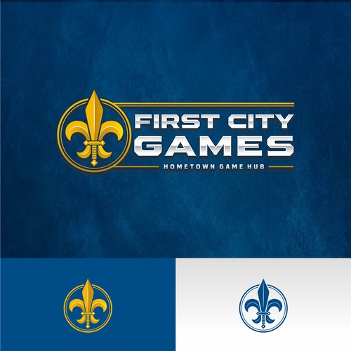 Historical themed logo for tabletop game store. Design by SacredSupply