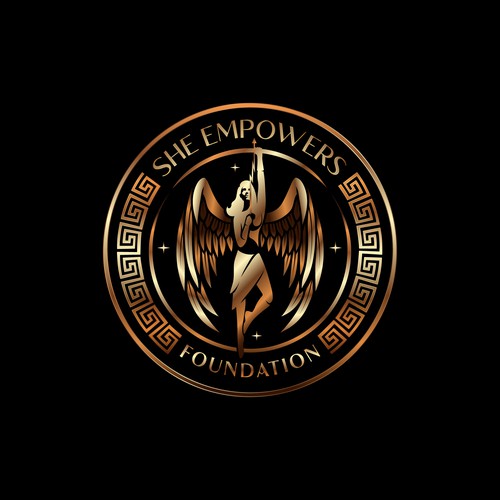 SHEempowers - luxurious design of a woman preferrably in some kind of a circle to appeal to women professionals Design by eMbo