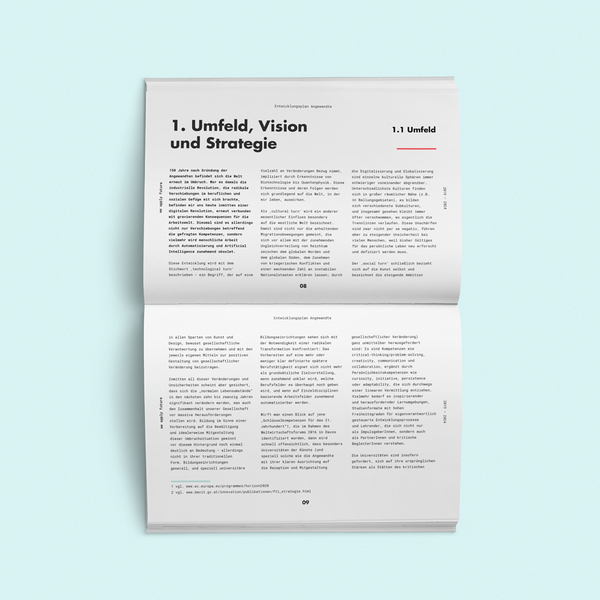 Design by deleted-2972675 titled "Development plan of the University of Applied Arts in Vienna | book cover & layout"