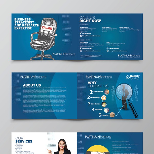 Design by Amilcar Montes titled "Brochure"