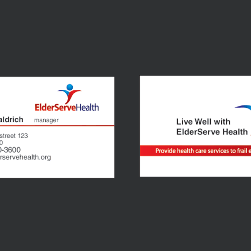 Design an easy to read business card for a Health Care Company Réalisé par kinx