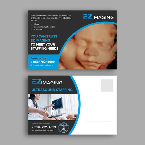 ULTRASOUND STAFFING CARD/FLYER Design by Ɱosɑic™