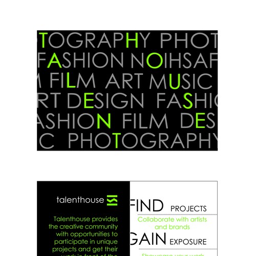Designers: Get Creative! Flyer for Talenthouse... Design by Mz Jasmine