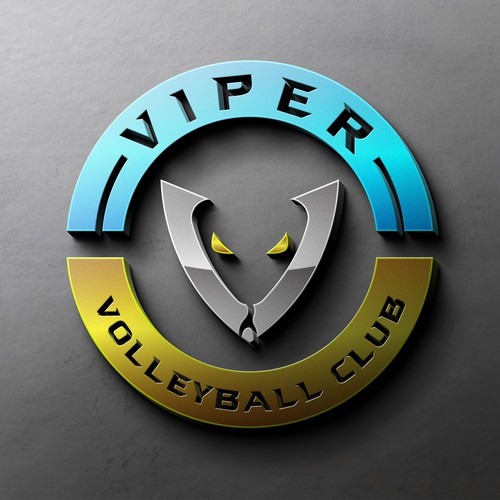 Design Club Volleyball logo - Viper volleyball por Artborg™