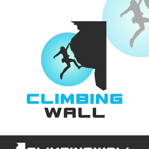 We need a powerful new design for our rock climbing gym Design by Anemone Creative