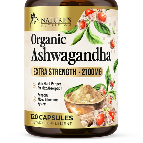Ashwagandha Design Needed for Nature's Nutrition Design by UnderTheSea™