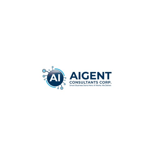AI Agent Company: Appealing to small to medium sized businesses. Design by oakbrand™
