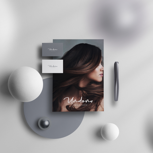 Luxury Hair Salon Logo and business card design Design by Senja1705