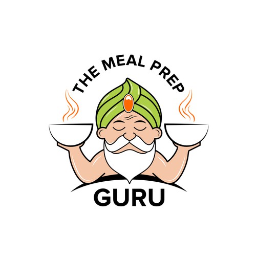 The Meal Prep Guru, Delivering healthy meals daily! Logo design contest