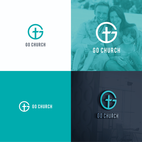 Go Church logo Diseño de Oculus Branding