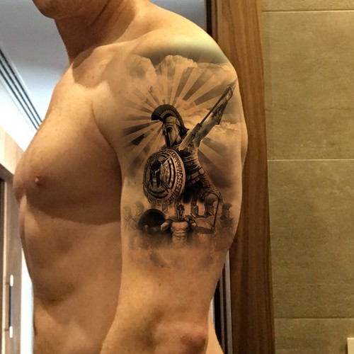 Spartan Tattoo Ontwerp door melihyalin