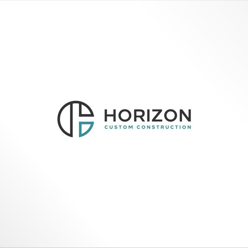 Horizon Custom Construction Logo Design Design by dimdimz