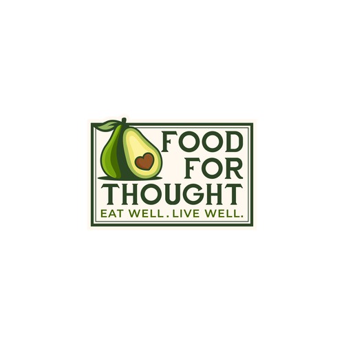 Fresh, Playful Island-Inspired Logo for Food For Thought – Organic Café & Market in the Florida Keys Design by norzone