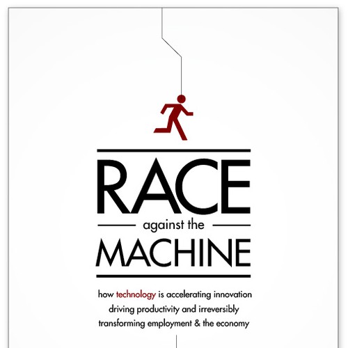 Create a cover for the book "Race Against the Machine" Réalisé par FunkCreative