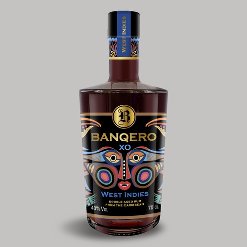 Design the labels of a whole new range of double aged RUM from the CARIBBEAN Design by Nirmana92