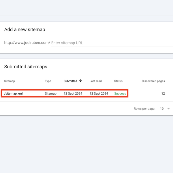 Optimisation of Joel Ruben