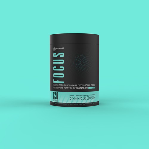 Label for a new supplement brand Réalisé par Muhiuddin99