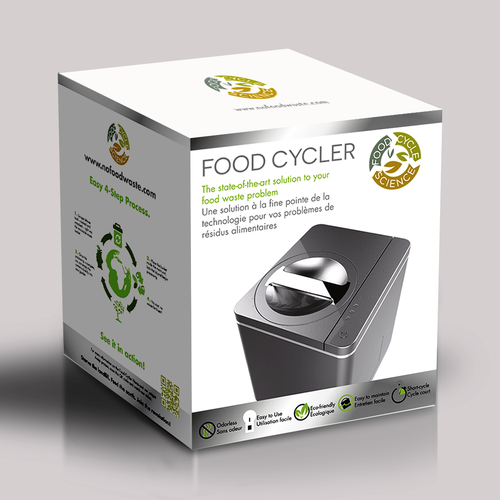Food Cycler Indoor Composter Package Design Design by ZeKdesign