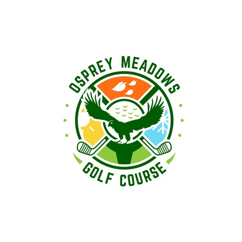 Golf Course Logo - Osprey Meadows Golf Course at Tamarack Design by Arfian Huda