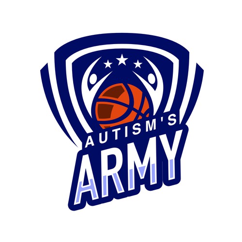 Basketball Logo for Team 'Autism's Army' - Your Winning Logo Featured on Major Sports Network Design by stellar.visualworks
