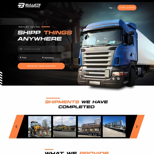 Landing page design contest entry by MercClass