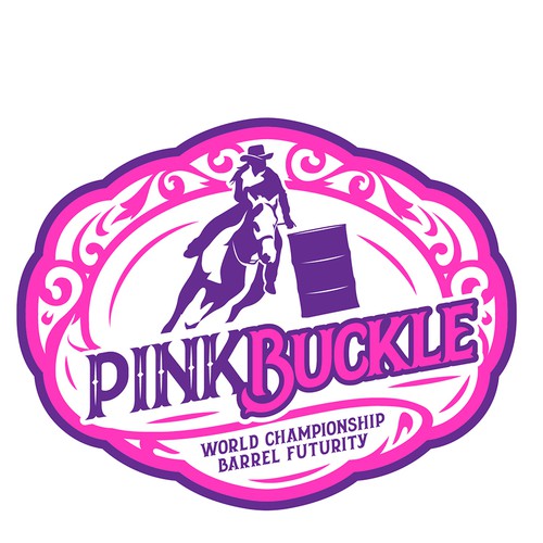 Pink Buckle World Championship Barrel Futurity | Logo & brand identity ...