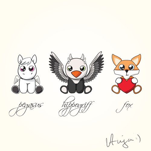 12 stuffed animal designs (cuties) Design by Cersei