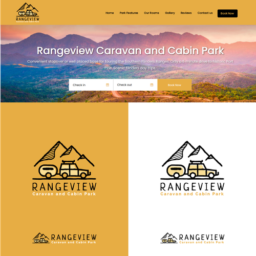 Caravan and Cabin Park logo required Diseño de sebuahruang