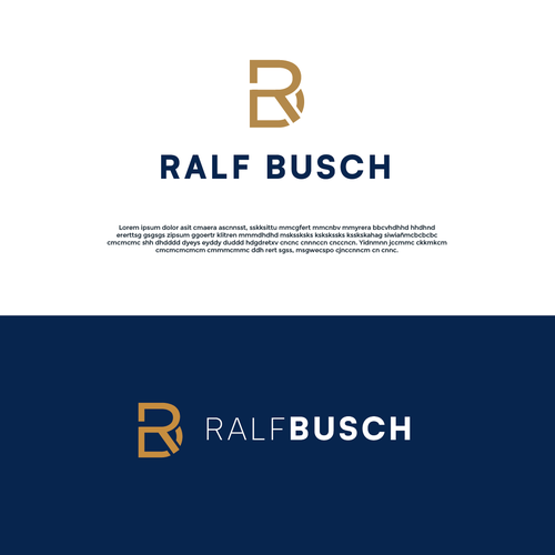 Ralf Busch Logo for Letter and Business Card Design réalisé par Pepe Delgado