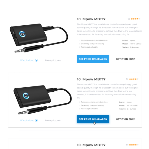 section of web page design, desktop only Design by Poversky