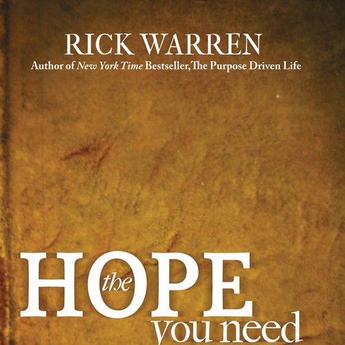 Design Rick Warren's New Book Cover Design by stemlund