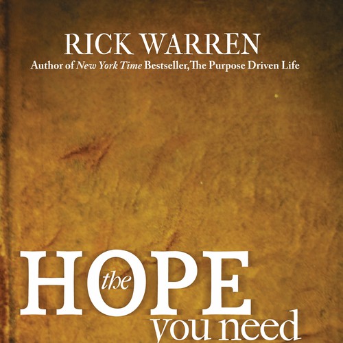 Design Rick Warren's New Book Cover Réalisé par stemlund