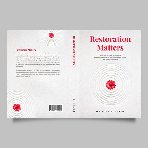Design a book cover for a book about restorative communication Design by Shreya007⭐