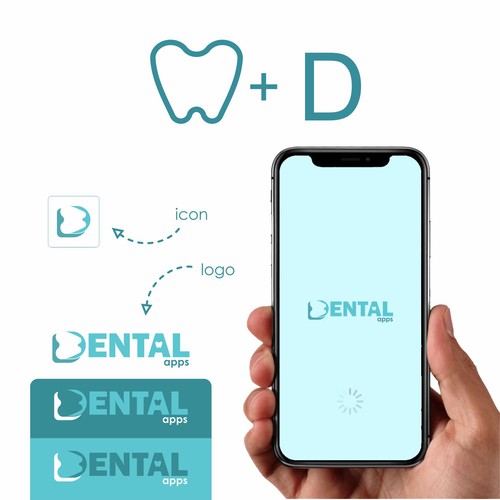 Creative "Dental Apps" Logo Design réalisé par Secret.Jambu