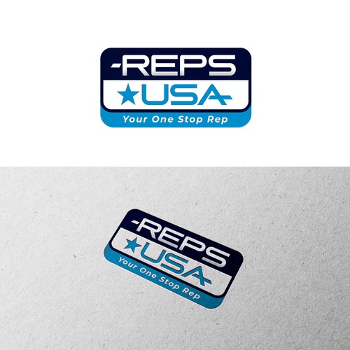 Rep's USA Logo Design by RafaelErichsenStudio