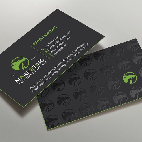 Marketing Solutions Business Card Design Design by TanLearn