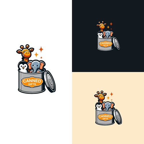 Create a fun logo for plush animals in a tin can Design by IIICCCOOO