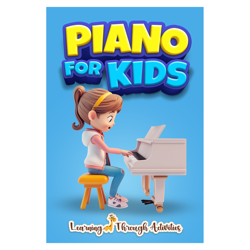 Piano For Kids Book Cover Design by Mehmet Tan