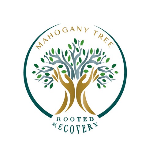 Mahogany Tree, Rooted Recovery.  Grow into new life! Design by TaSereda