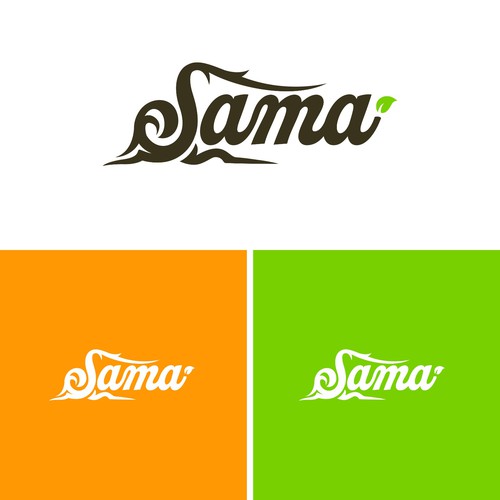 SAMA, 100% fruit juice brand Design by brightoneart