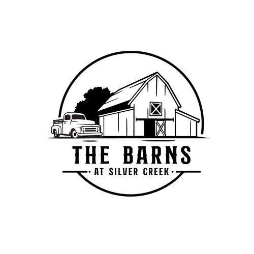 The Barns at Silver Creek - Simple Logo Design by Antonius Agung