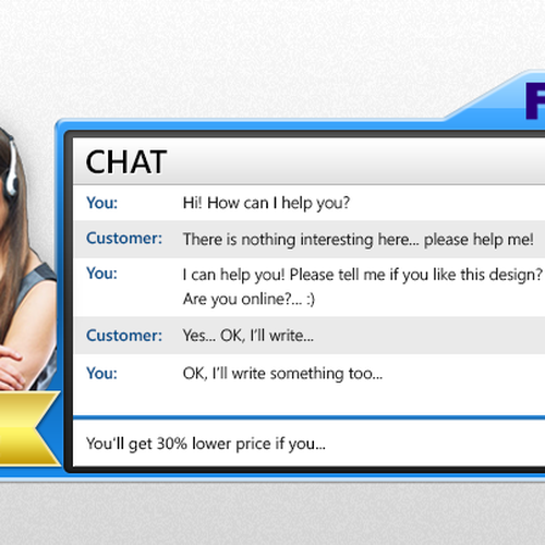 Create a skin for Virtual Sales Agent (Chat) | Icon or button contest