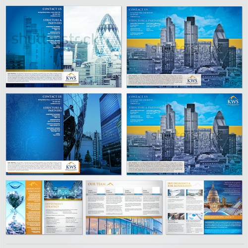 Design a high end marketing brochure for a start up fund Design by MorganEscott