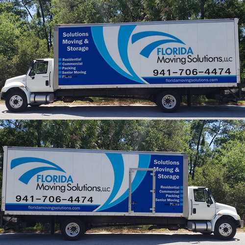 Moving Company Box Truck Wrap Design by e^design