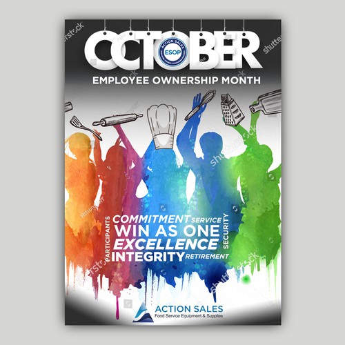 Design Design a modern, creative poster to promote ESOP Awareness Month por allMarv