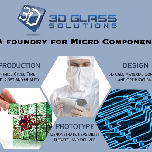 3D Glass Solutions Booth Graphic Diseño de jason mason