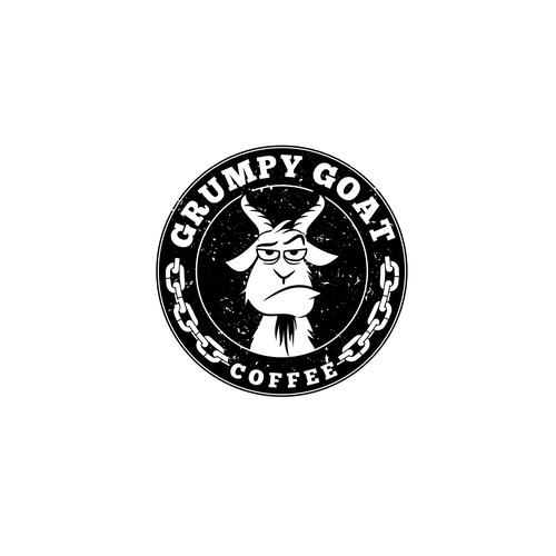 Grumpy Goat Coffee Shop, fun, modern, and powerful Design by zliki@