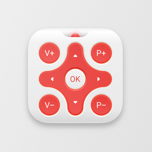 Remote control icon for iOS app Design by lks--