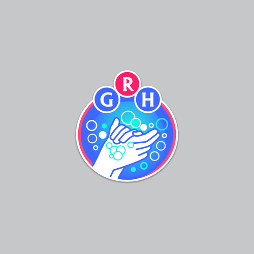 Glenrose Rehabilitation Hospital Hand Hygiene Logo Creation Design by K-Art Lab